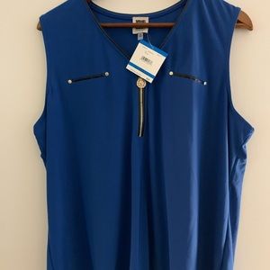 Blue Anne Klein blouse size XL